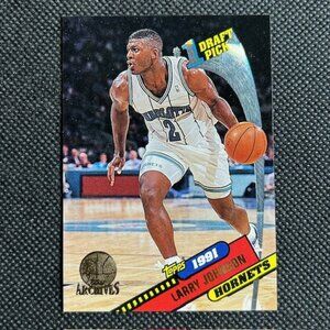 1992-93 Topps Archives GOLD - Larry Johnson #11 Charlotte Hornets #1 Draft Pick